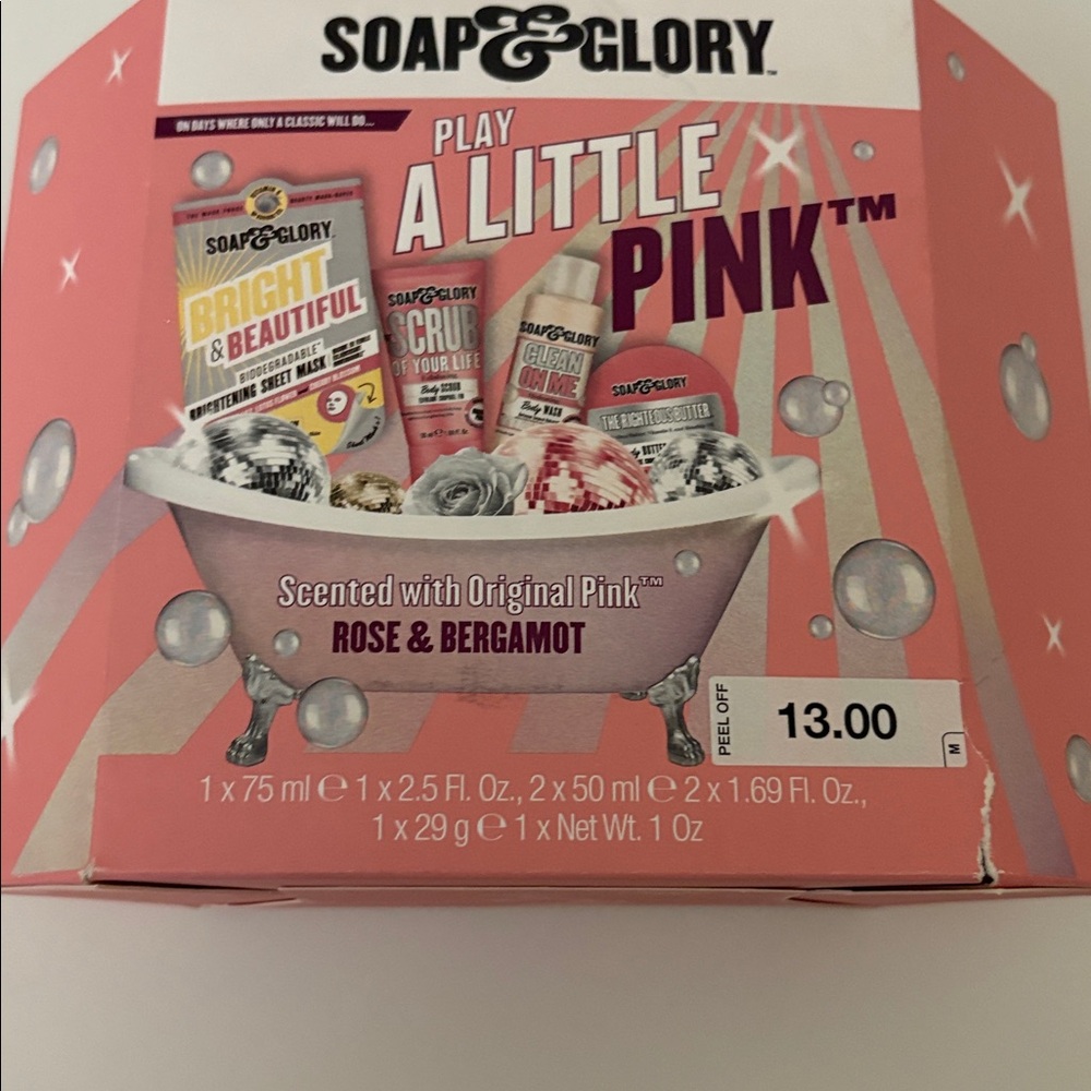 Soap & Glory Play a Little Pink Gift Set - New in Box